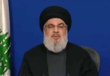 Le dirigeant du Hezbollah, Sayyed Hassan Nasrallah. Capture d'écran d'Al Manar