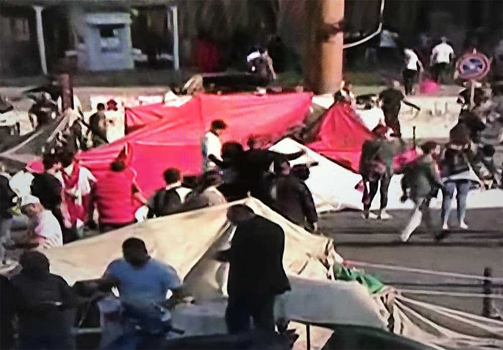 Liban/Jour 13: Destruction des tentes du Centre Ville de Beyrouth, des casseurs à Gemmayzeh, Saifi et Ashrafieh