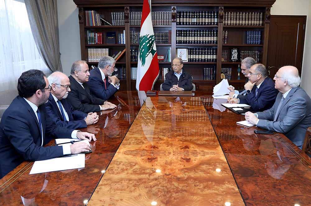 Le Président de la République reçoit les dirigeants de l'AUB et de l'USJ