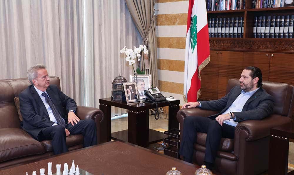 Le Premier Minister Saad Hariri, avec le Gouverneur de la Banque du Liban (BDL). Crédit Photo: Dalati & Nohra