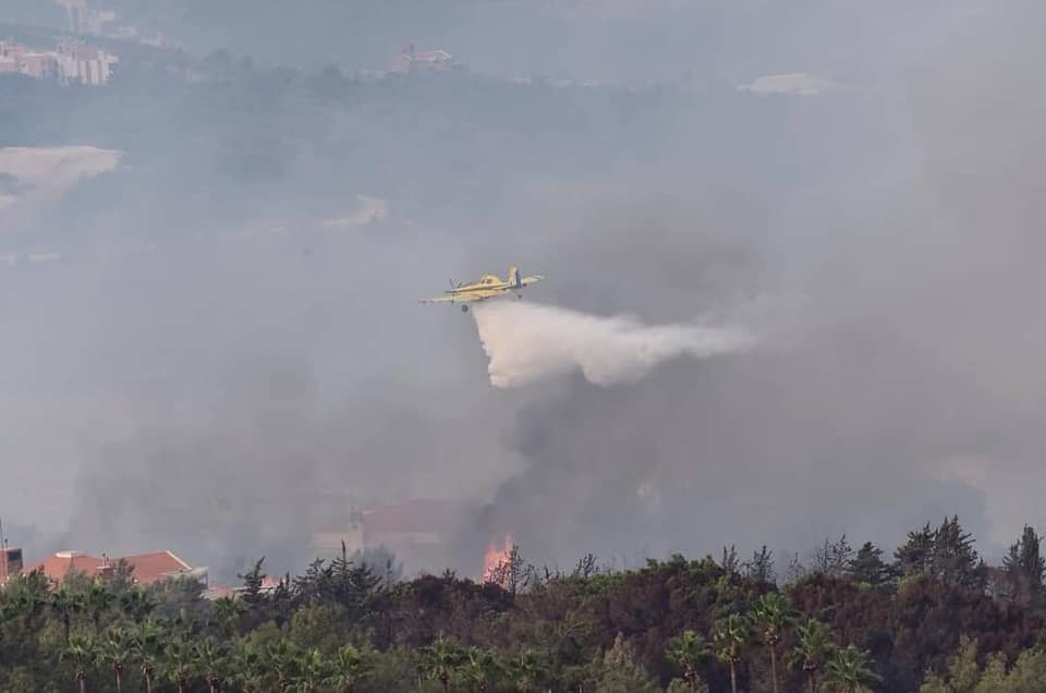 Liban: Le front des incendies se stabilise alors que la pluie tombe du ciel