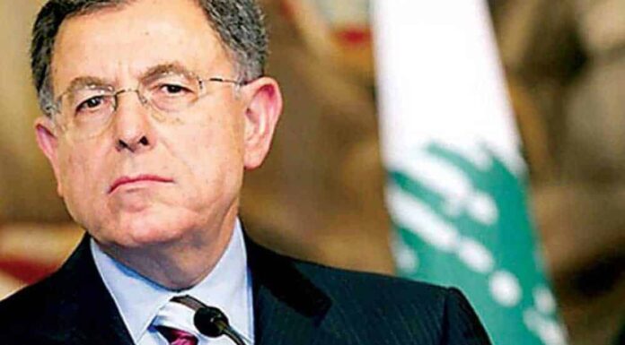 Former Prime Minister Fouad Saniora