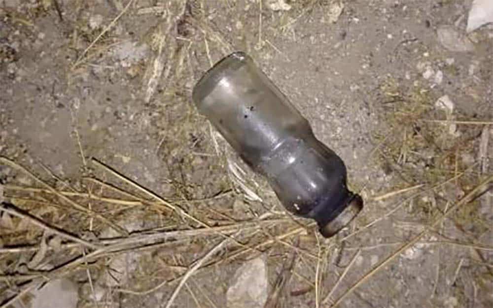 Des cocktails molotov retrouvées. Source Facebook/FSI