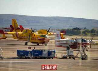 Un Canadair et un Tracker stationnés au Sud de la France en 2014. Crédit Photo: François el Bacha pour Libnanews.com. Tous droits réservés.