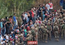 L'Armée Libanaise intervenant à Nahr el Kalb pour rouvrir l'axe de communication entre le Kesrouan et le Metn précédemment fermé. Crédit Photo: Libnanews.com. Tous droits réservés.