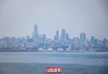 Vue de Beyrouth, depuis le littoral. Crédit Photo: François el Bacha. Tous droits réservés.