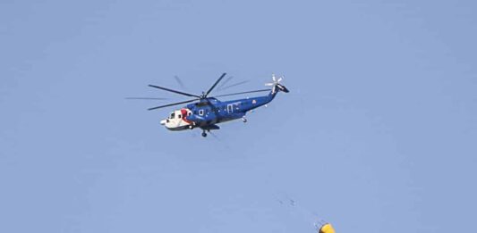 Archives: Un Sikorsky volant en 2014 dans le ciel libanais. Crédit Photo: François el Bacha pour Libnanews.com. Tous droits réservés.