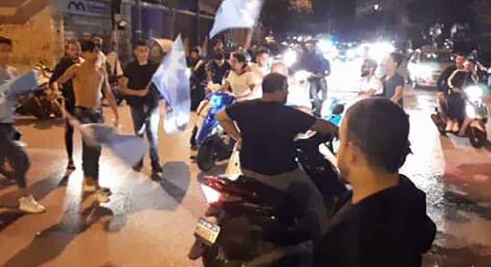 Les sympathisants du Premier Ministre sortant tentant de rejoindre la place Riad el Solh. Source Photo:NNA