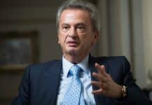 Riad Salameh, governor of Lebanon's central bank, speaks to the Financial Times in his office in Beirut, Lebanon, on October 30, 2017. [Sam Tarling for the Financial Times]