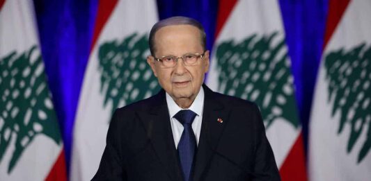 Le Président de la République, le Général Michel Aoun à l'occasion du 76ème anniversaire de l'indépendance du Liban. Crédit Photo: Dalati & Nohra