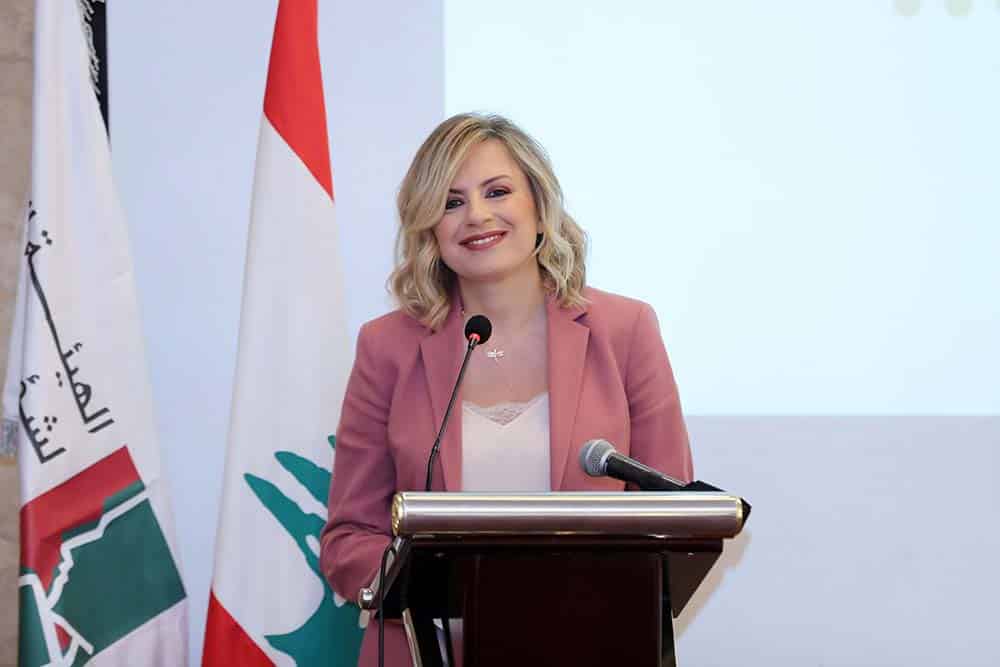 La fille du Président de la République, Claudine Aoun Roukoz. Crédit Photo: Dalati & Nohra