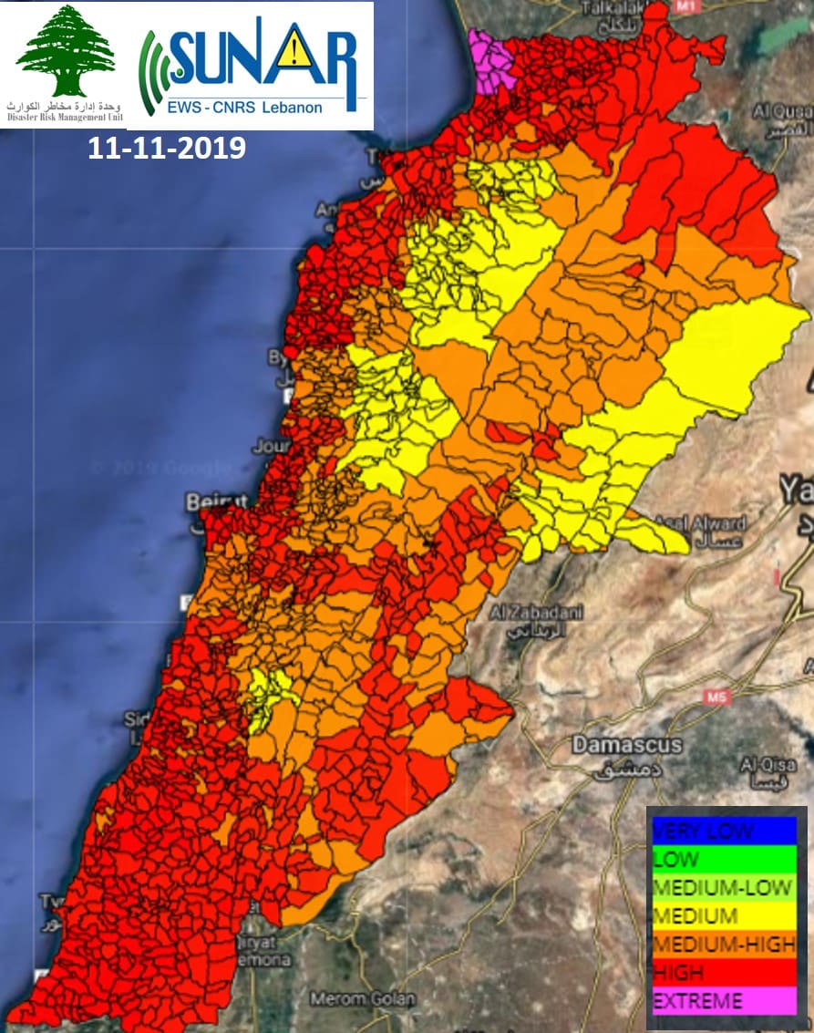 Le Liban en alerte incendie à partir de ce dimanche jusqu'au 11 novembre