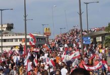 Le CPL organise une manifestation de soutien au Président de la République