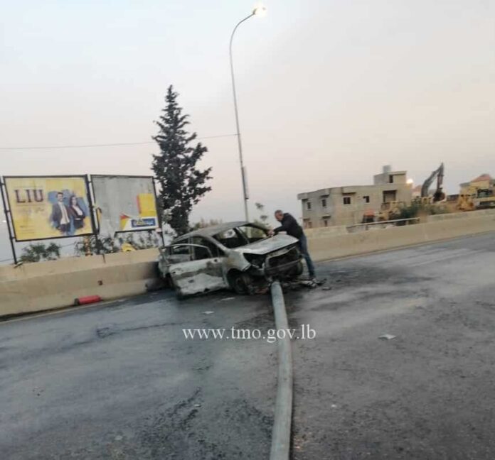 2 personnes décédées dans un accident de voiture au barrage de Jiyyeh