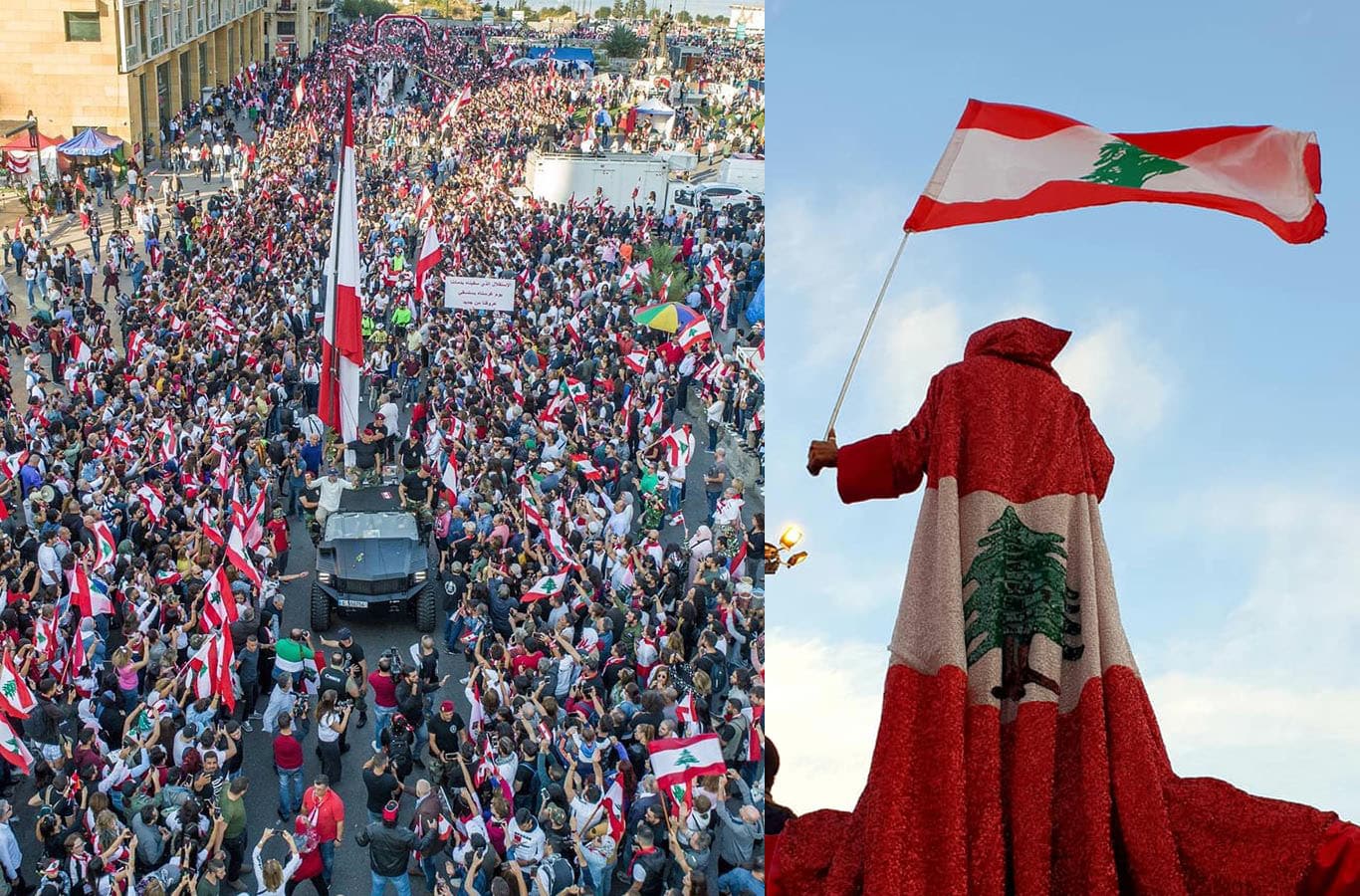 Fière de mon peuple qui instaure une nouvelle tradition : Le défilé populaire de l'indépendance du Liban