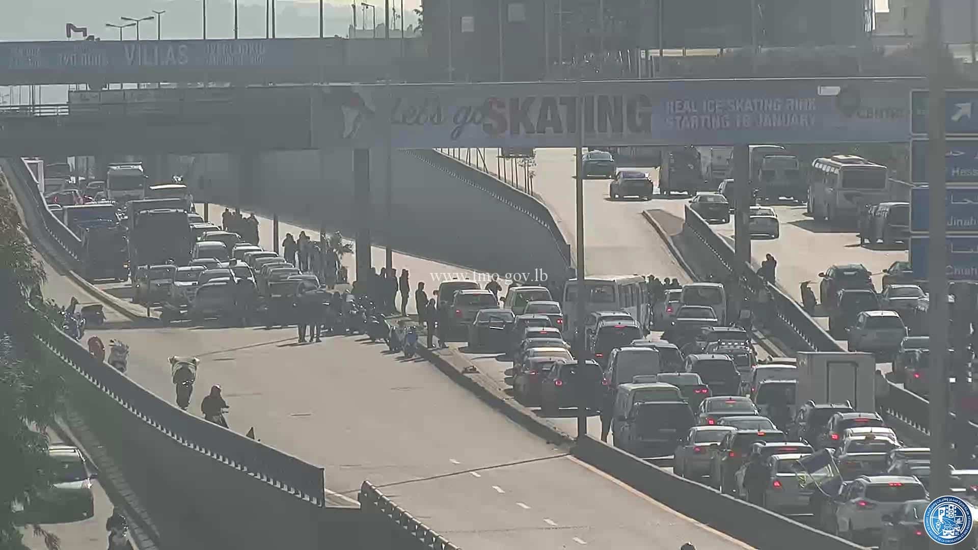 L'autoroute de la Cité Sportive à nouveau interdite à la circulation