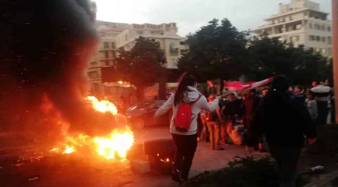 Des pneus en feu au niveau du Ring Fouad Chéhab