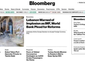 Le Liban au bord de l’implosion économique (Bloomberg)