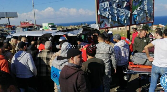 11 blessés dans un terrible accident à l'entrée de Tripoli