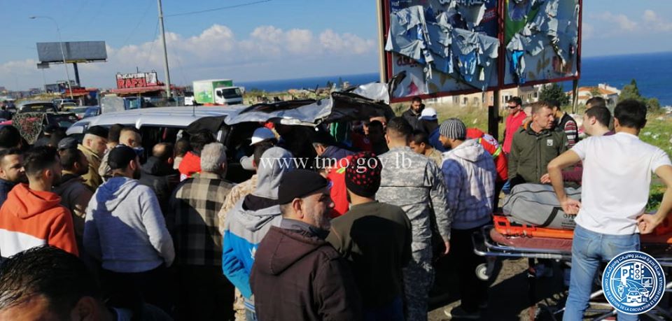 11 blessés dans un terrible accident à l'entrée de Tripoli