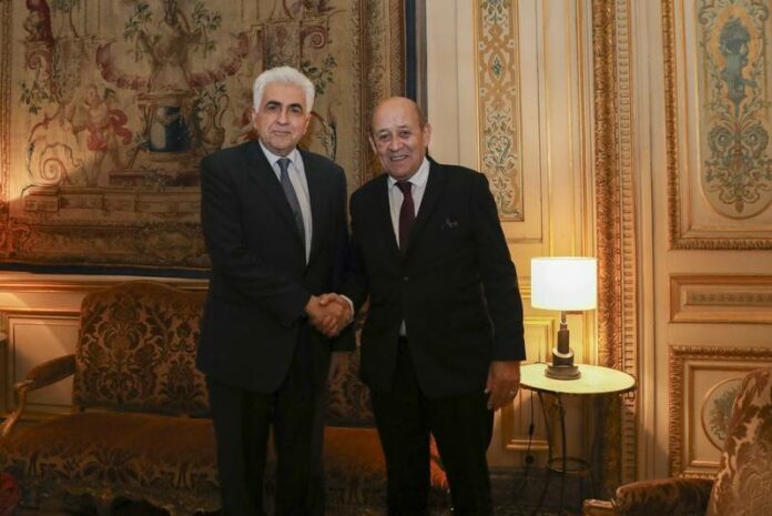 Liban - Entretien de Jean-Yves Le Drian avec son homologue libanais (Paris, 28 février 2020)