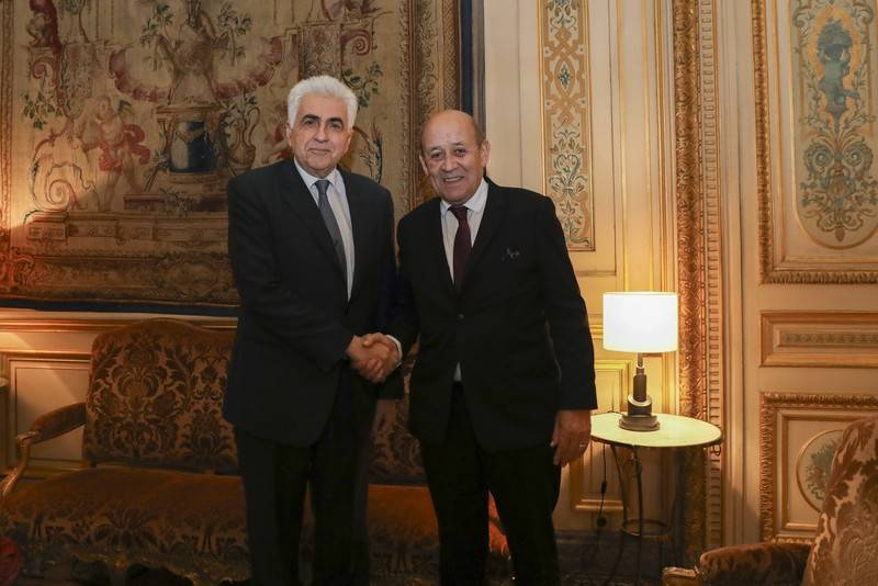Liban - Entretien de Jean-Yves Le Drian avec son homologue libanais (Paris, 28 février 2020)