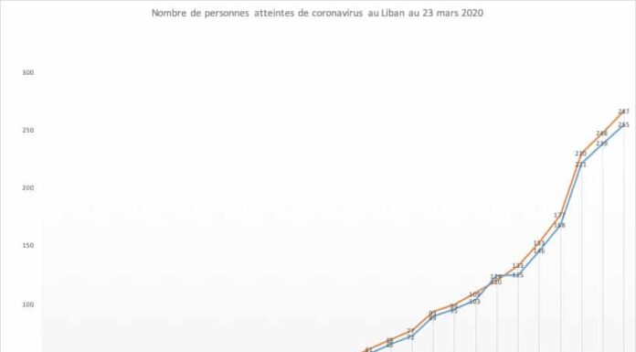 Coronavirus: le bilan passe à 267 cas au Liban