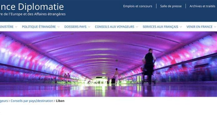Coronavirus: Mise à jour de la page "Liban" du Ministère des Affaires étrangères