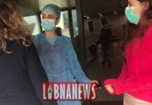 Les premiers et les meilleurs d’entre nous au front face à l’épidémie Contrôle à l'entrée d'un hôpital de Beyrouth suite à l'épidémie de coronavirus COVID-19. Crédit Photo: Libnanews.com. Tous droits réservés.