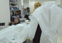 Coronavirus/Liban: « Machghal el Oum » à Saida fabrique les combinaisons médicales jetables Courtoisie le quotidien libanais Nida2 el Watan