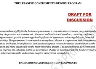 Le détail du plan de sauvetage de l’économie libanaise révélé par une source anonyme