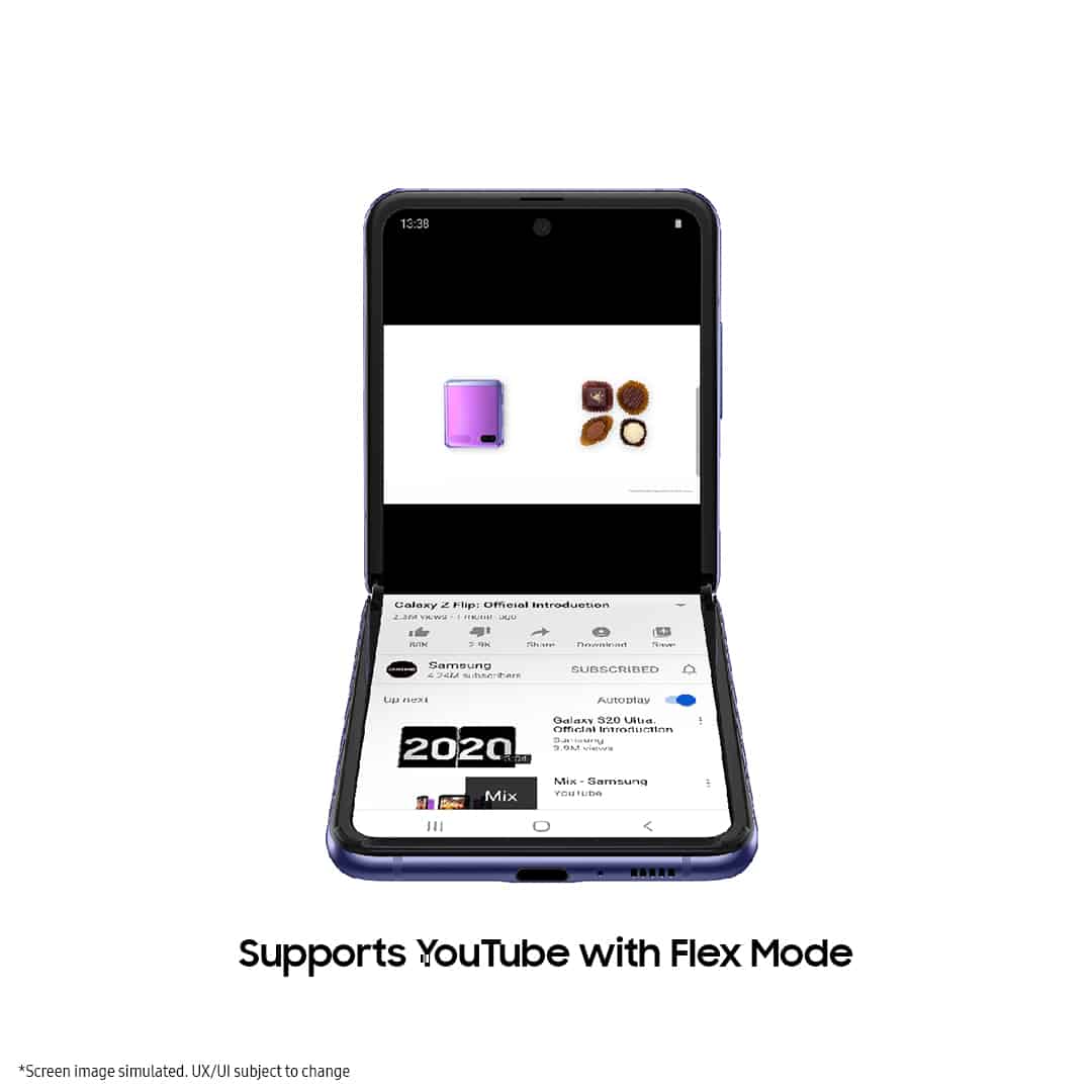 Tout dans le Flex: YouTube obtient une nouvelle optimisation pour le Galaxy Z Flip; Samsung et Google continuent d'offrir des expériences plus innovantes aux utilisateurs de Galaxy