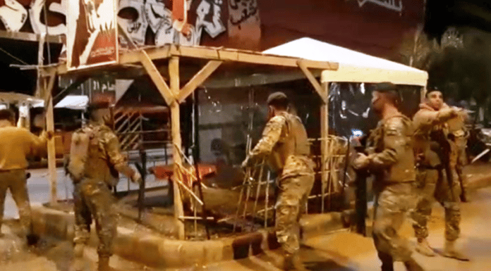 Les tentes de Tripoli démantelées