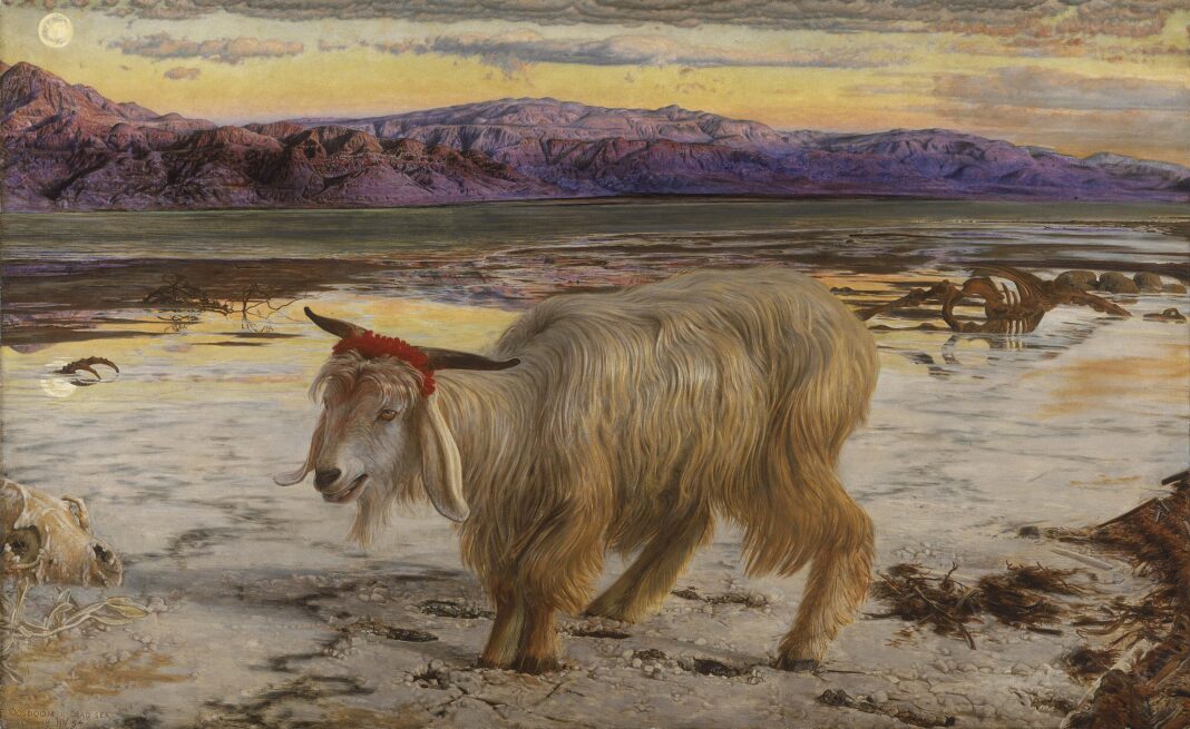 The Scapegoat (Le Bouc émissaire), tableau de William Holman Hunt, 1854-1856