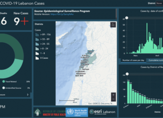 Coronavirus/Liban: 9 nouveaux cas ce dimanche, 911 cas au total