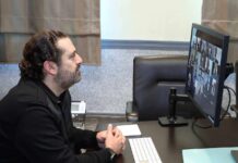 L'ancien Premier Ministre Saad Hariri présidant la réunion du bloc parlementaire du CDF, le 1er mai. Crédit Photo: Dalati & Nohra