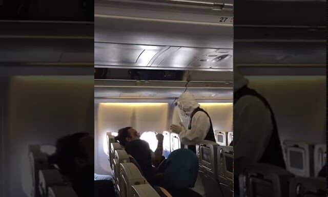 Fawda à bord d'un avion de la MEA en provenance de Londres