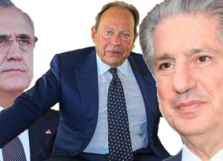 Les 3 anciens Présidents de la République, Michel Sleiman, Emile Lahoud et Amine Gemayel