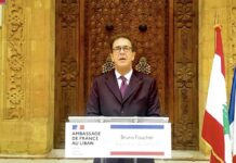 L'ancien Ambassadeur de France au Liban, Bruno Foucher