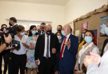 Jean-Yves le Drian, Ministre français de l’Europe et des Affaires Etrangères visite le centre Amel de Haret Hreik Jean-Yves le Drian, Ministre français de l’Europe et des Affaires Etrangères visite le centre Amel de Haret Hreik