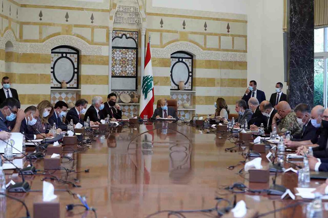 Réunion du Haut Conseil de la Défense à Baabda