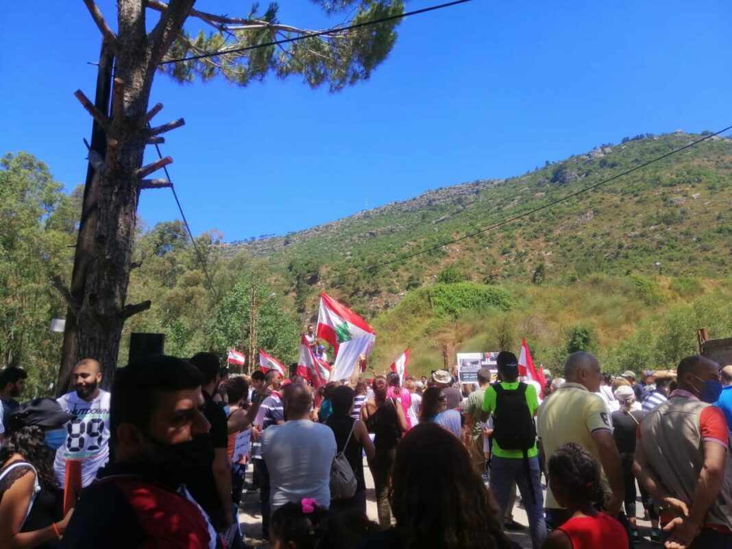 Manifestation en cours à Bisri