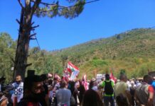Manifestation en cours à Bisri