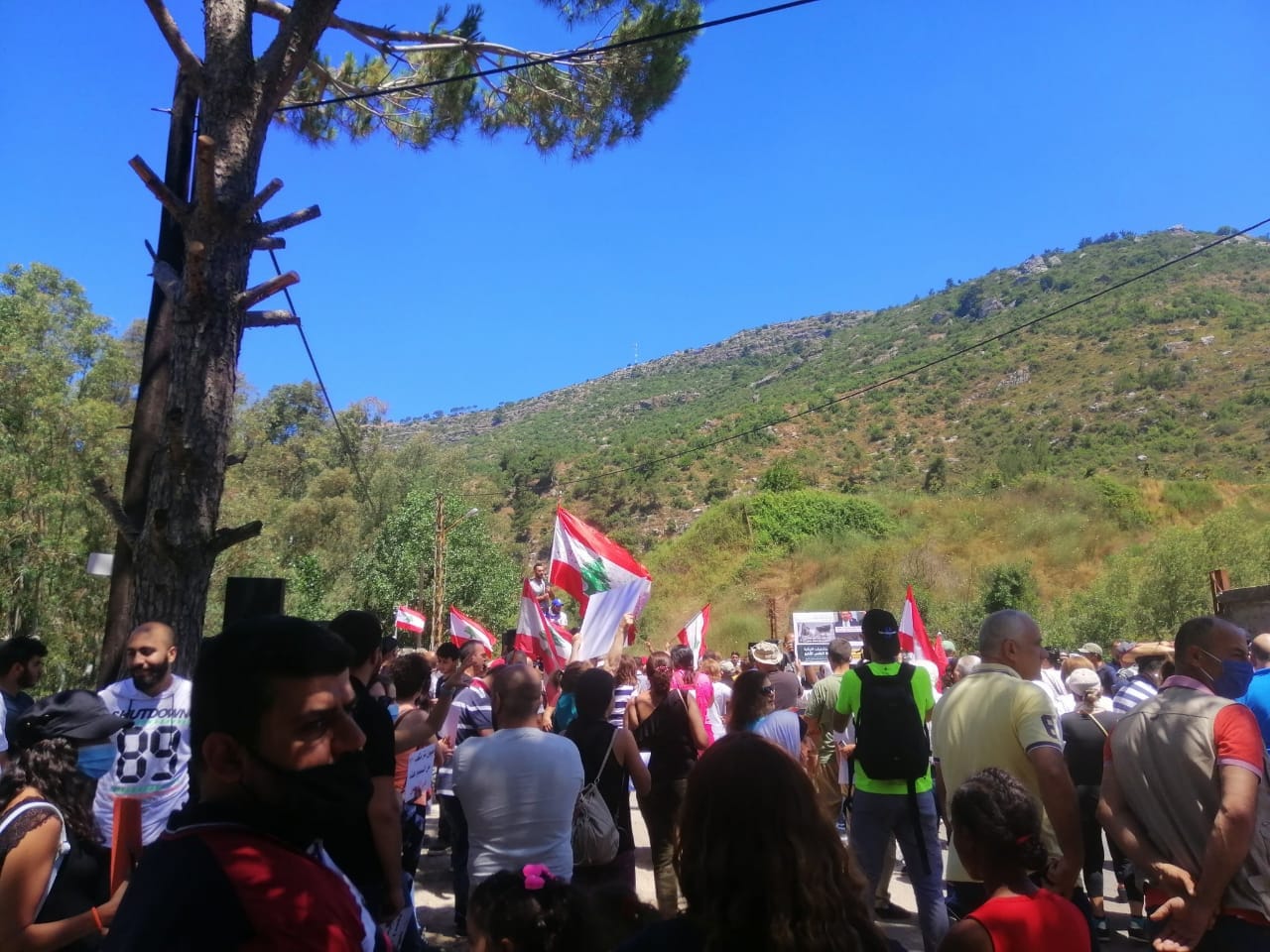 Manifestation en cours à Bisri