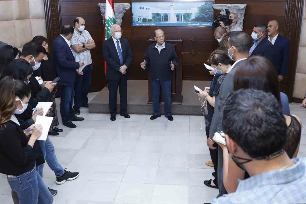 La cour de justice sera ouverte à tous, même aux anciens premiers ministres, indique Michel Aoun qui n'exclut pas "une intervention externe" ayant mené à l'explosion du port de Beyrouth