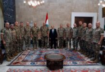 Le Président de la République appelle l’Armée à protéger la souveraineté du Liban Le Président de la République appelle l'Armée à protéger la souveraineté du Liban
