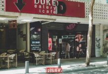 Des boutiques dans la rue de Hamra à Beyrouth.