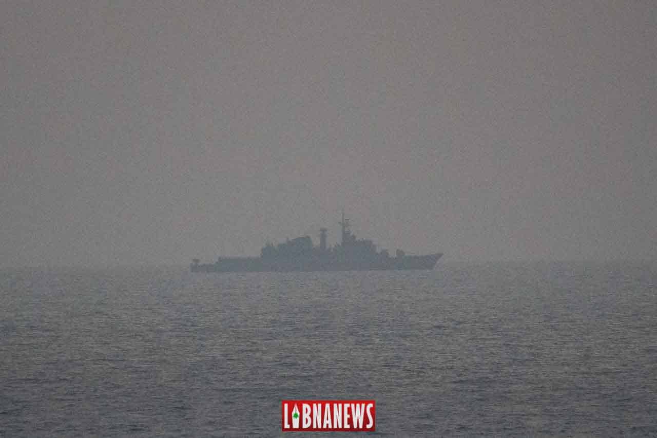 Un navire de la composante maritime de la FINUL, le jour de l'explosion du 4 août 2020.