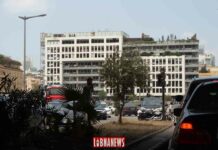 L'immeuble du An Nahar ravagé par l'explosion du 4 août 2020. Crédit Photo: Francois el Bacha pour Libnanews.com