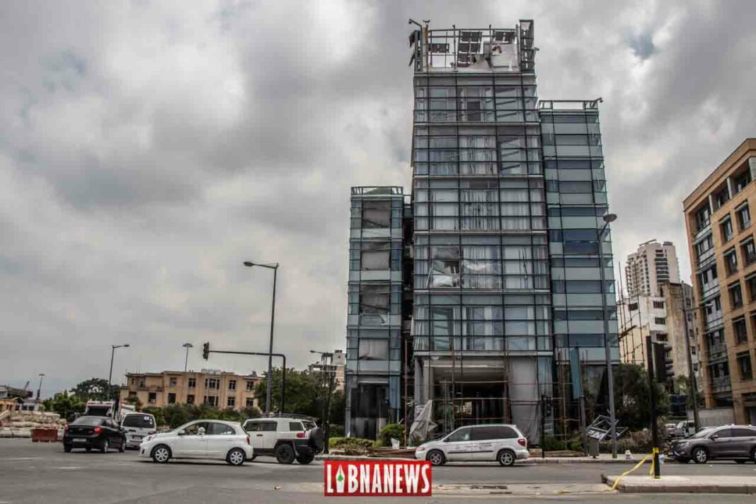 Le siège local de la CMA CGM à Beyrouth dévasté par l'explosion du 4 août 2020. crédit photo: François el Bacha pour libnanews.com. Tous droits réservés.